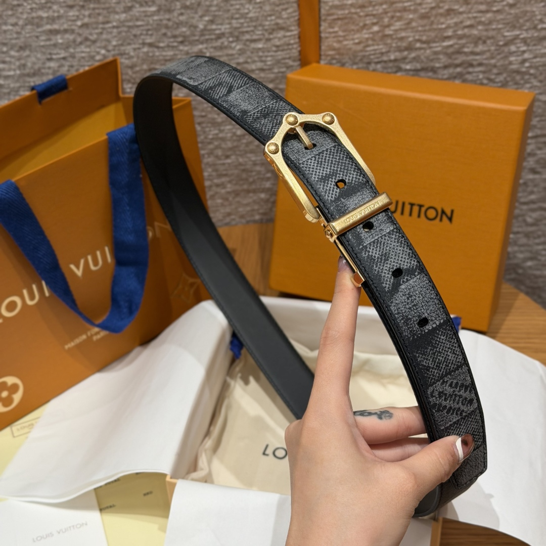 루이비통 JD330-FROG 리버시블 30mm 벨트 상세 이미지 5