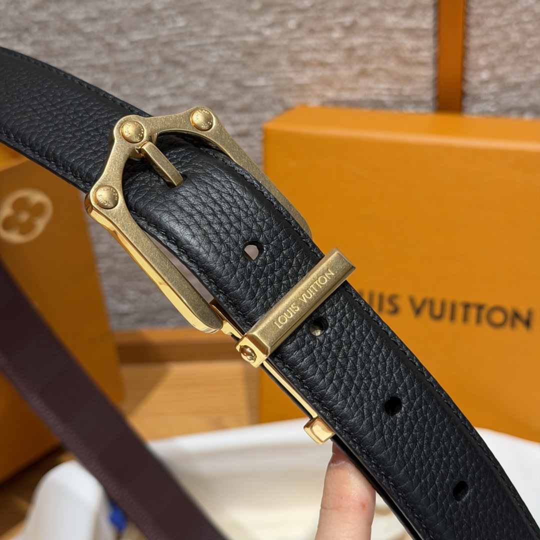 루이비통 개구리 장식 30mm 리버시블 벨트 상세 이미지 5