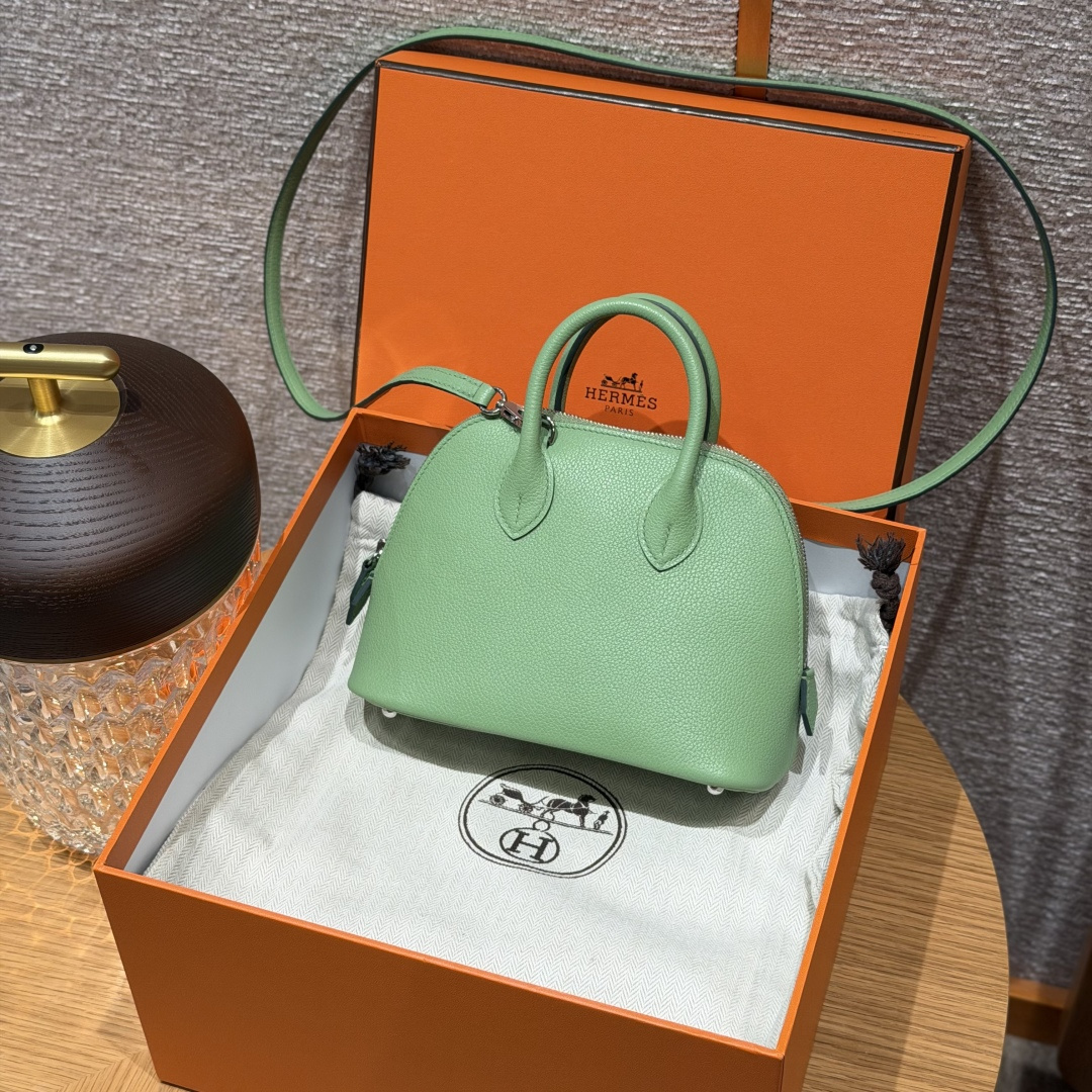 Hermès Mini Bolide 18cm (Vert Criquent)