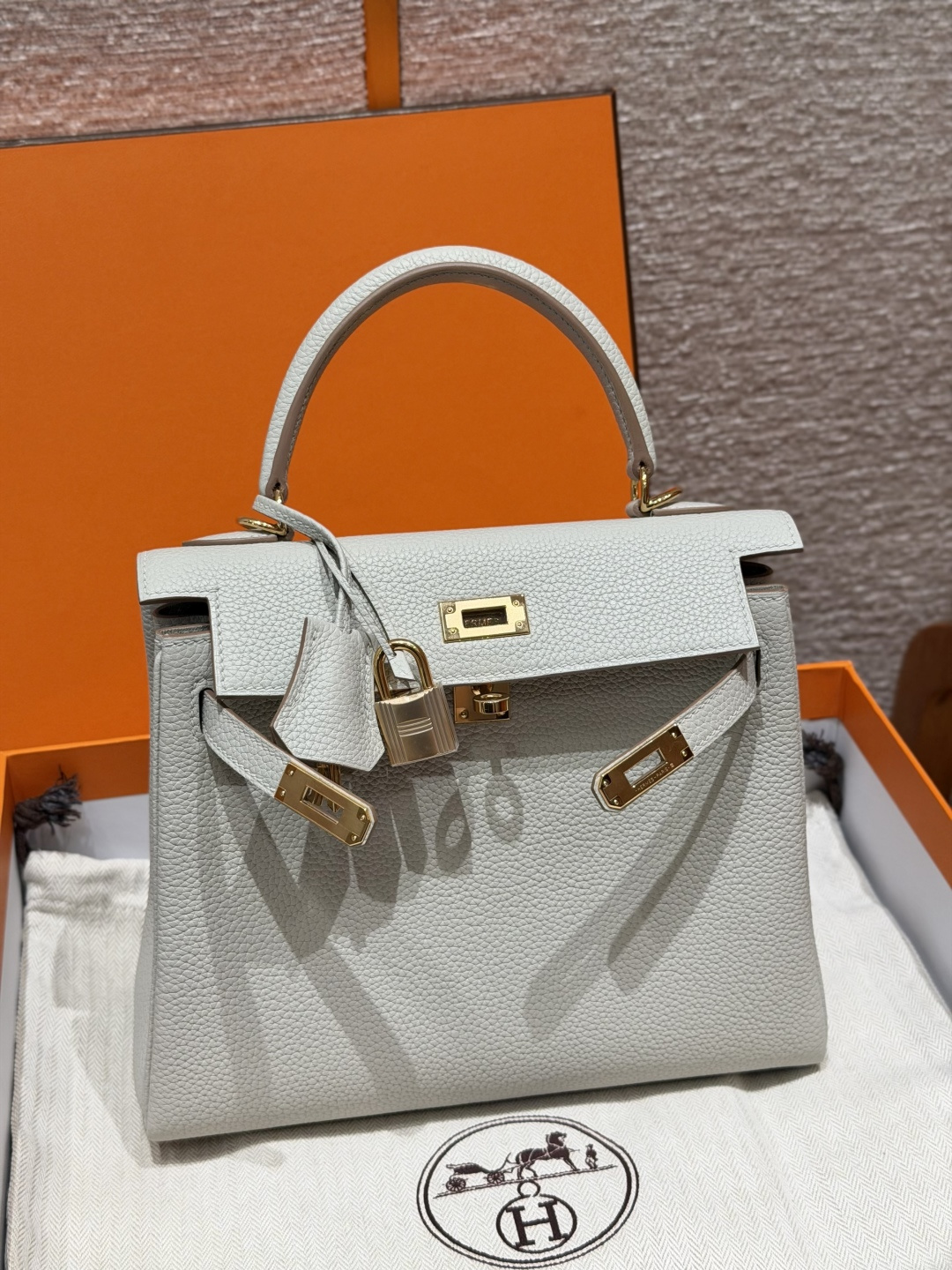Hermès Kelly 25cm (Beton)