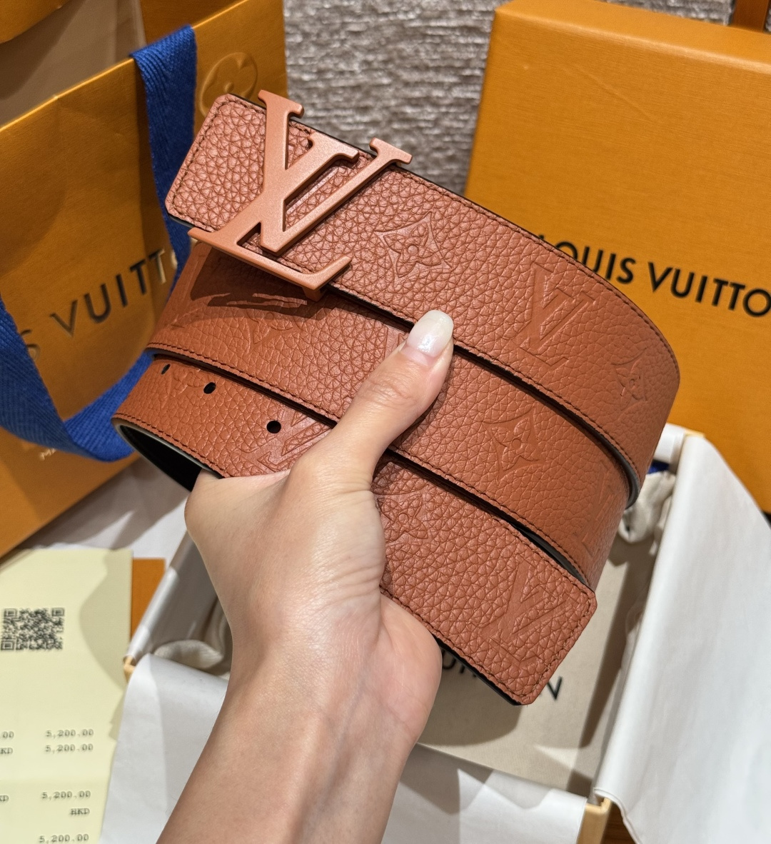 루이비통 JD350 타우릴롱 리버시블 가죽 벨트 상세 이미지 2