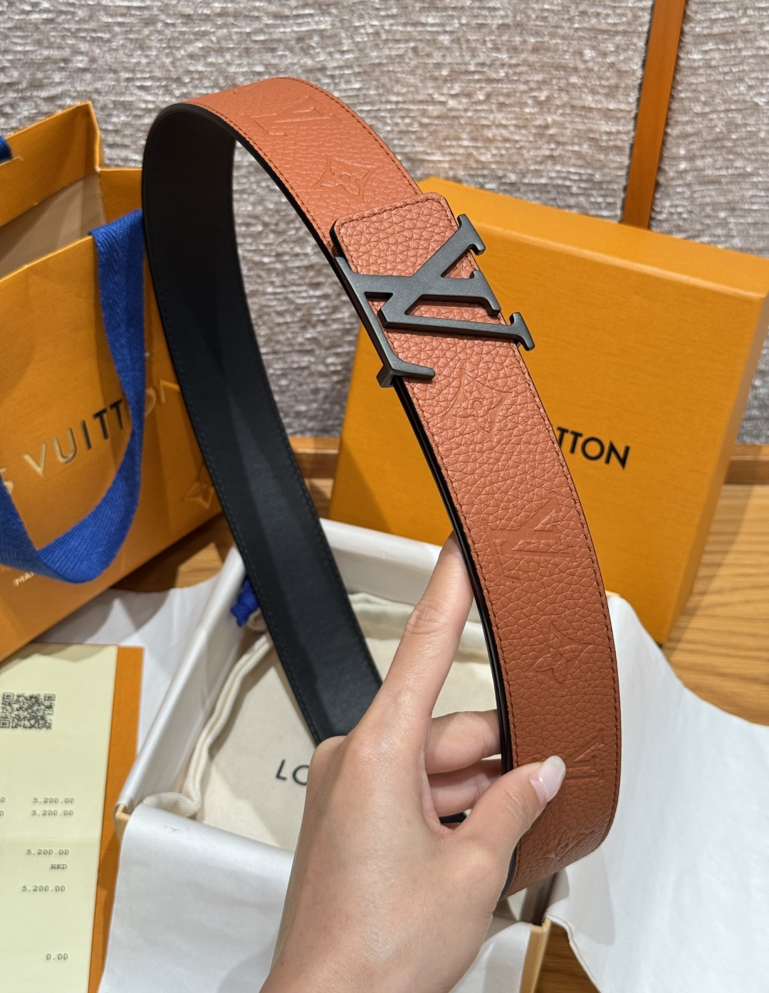 루이비통 JD350 타우릴롱 40mm 리버시블 벨트 상세 이미지 3