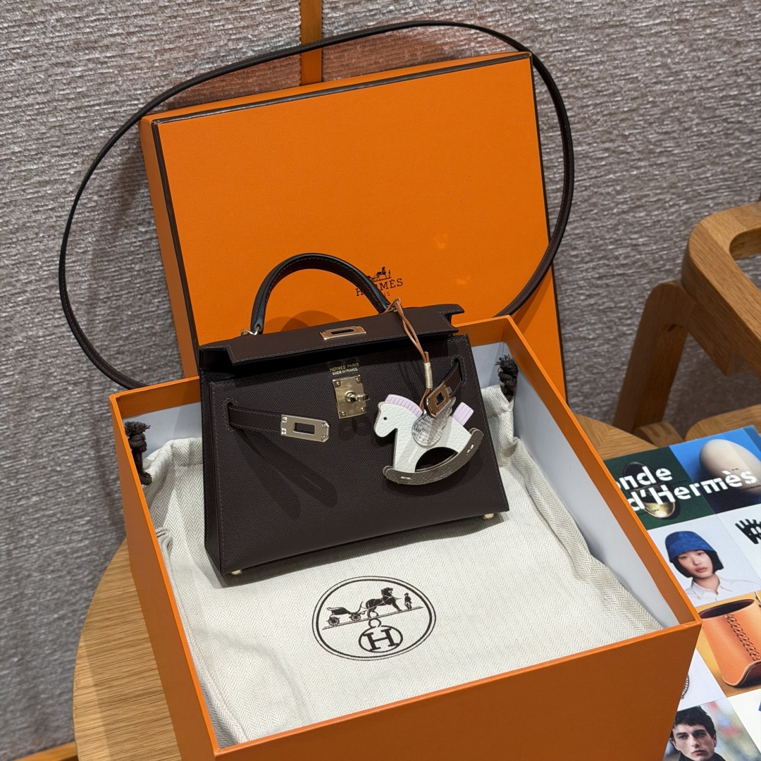 Hermès mini kelly 2 19cm (Ebene)