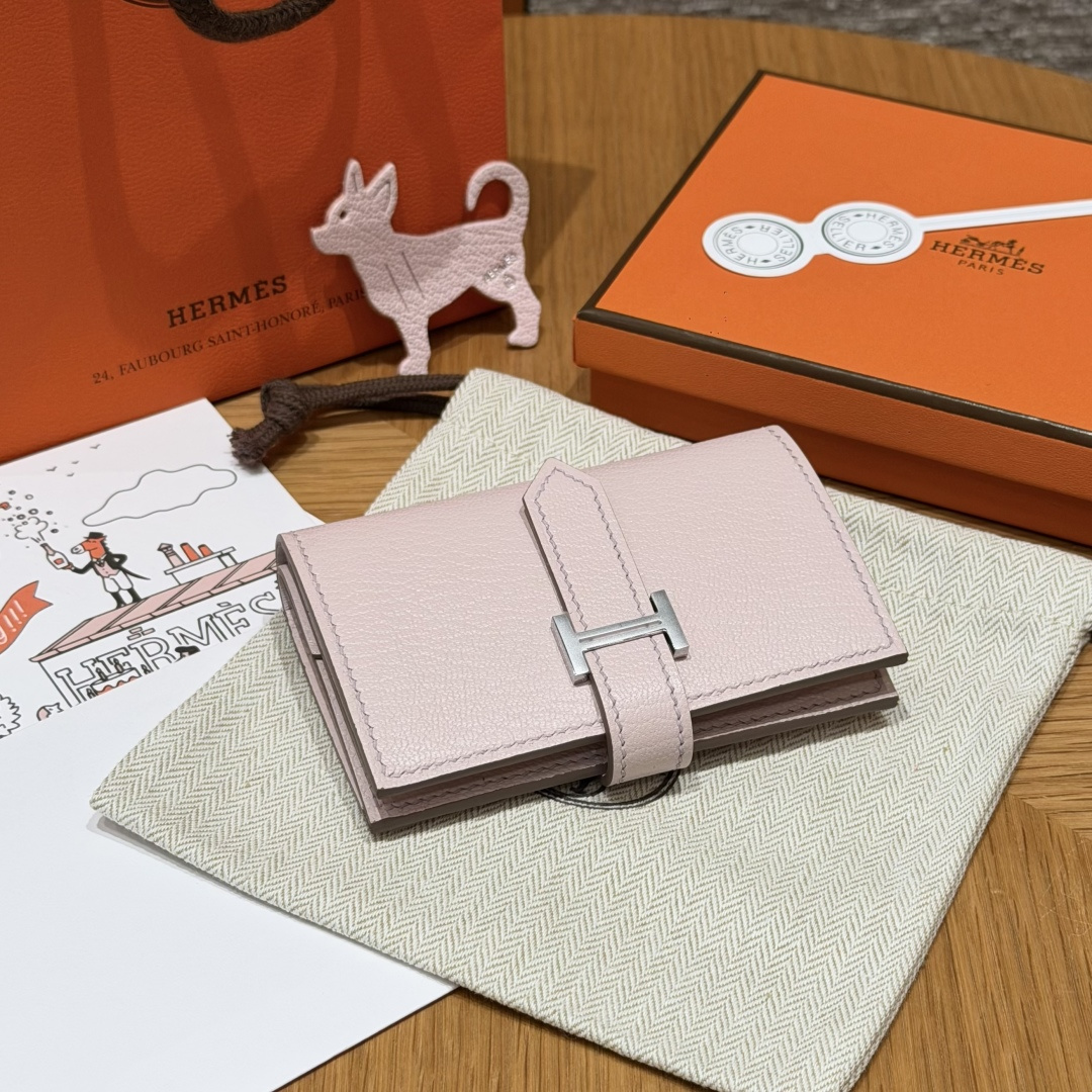 Hermès Bearn mini (Mauve Pale)