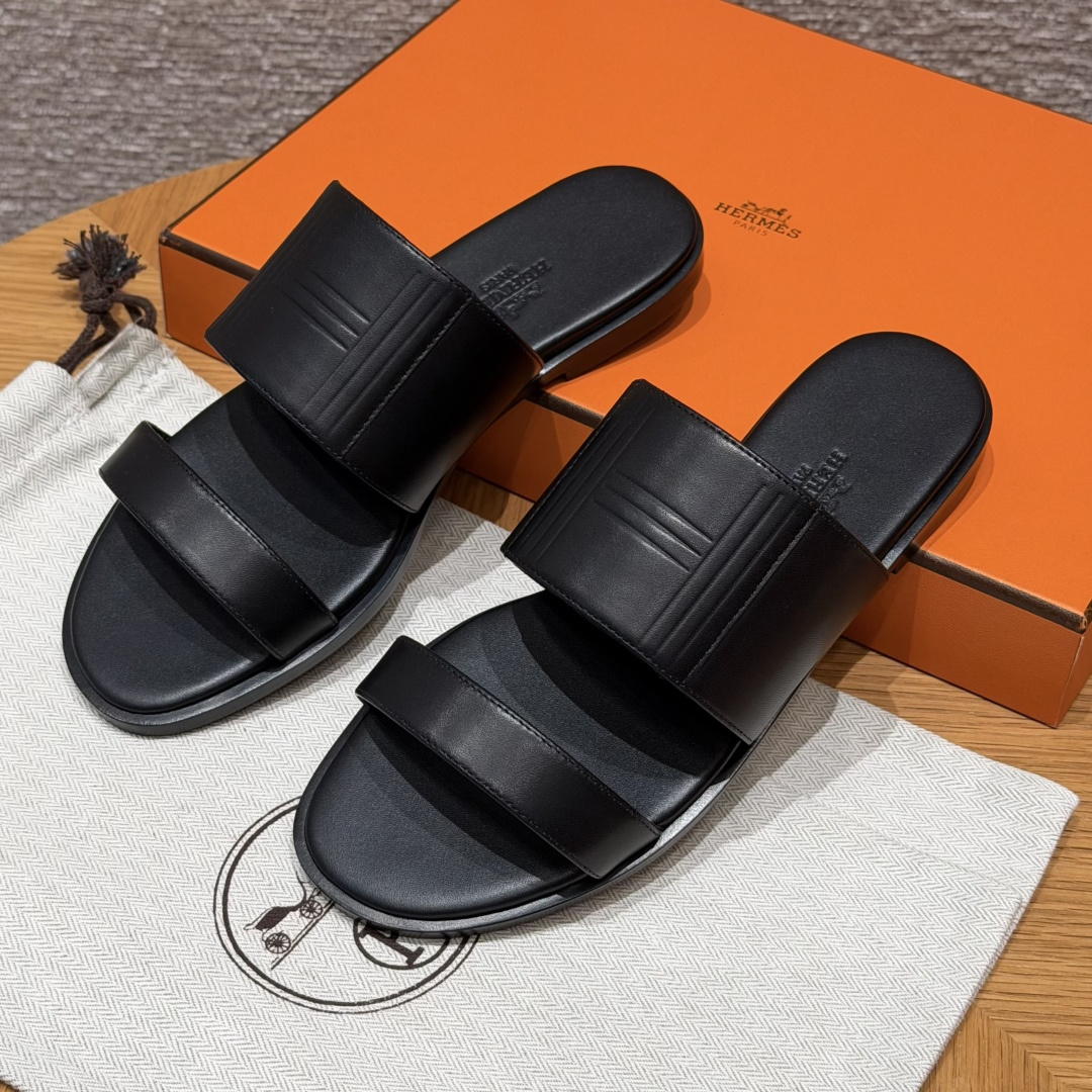 HERMES Mona тапочки шлепанцы женские весенне-осенние модные классические
