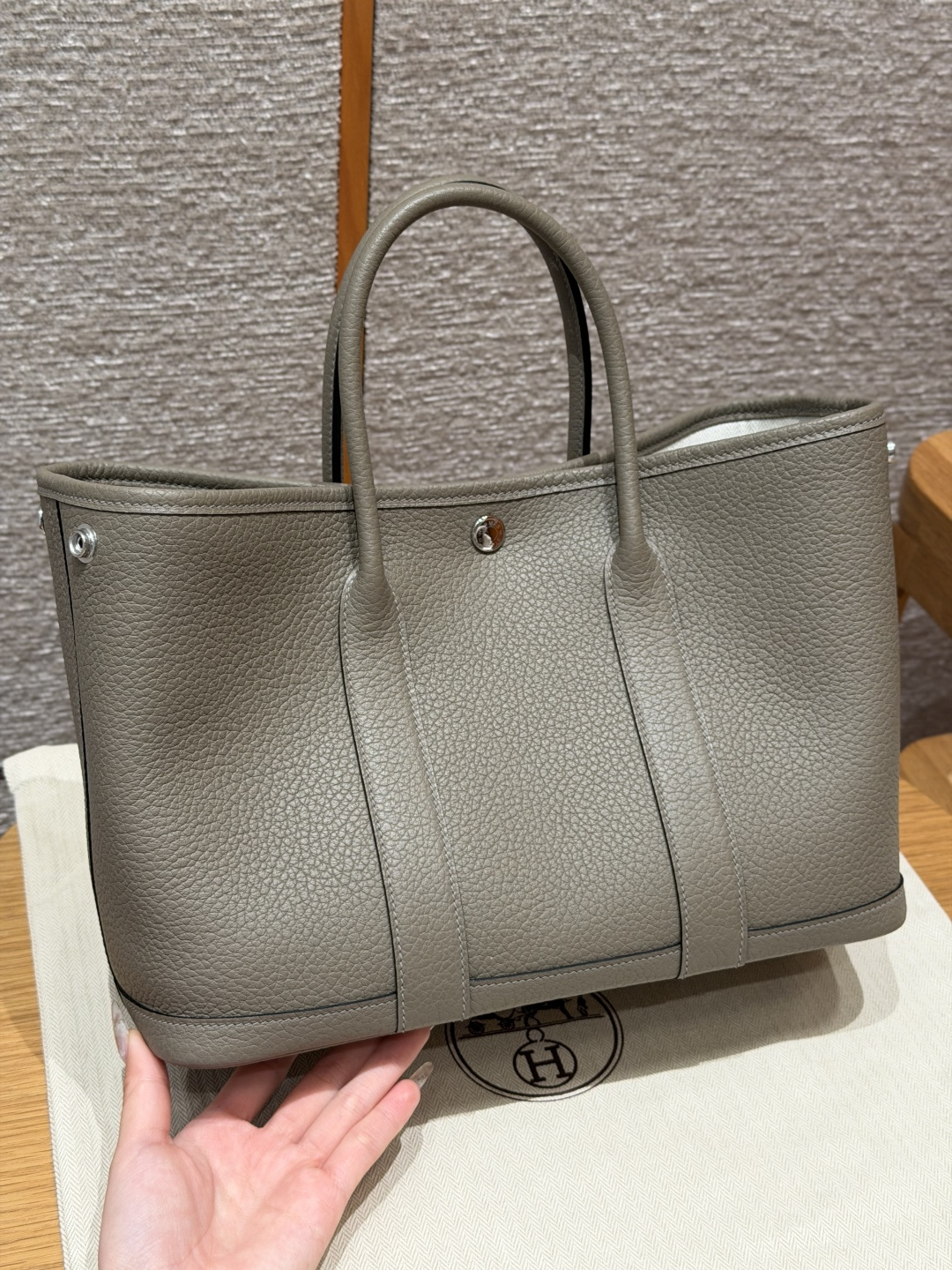 Hermès Garden party 36cm 30cm (Girs Asphalted)
