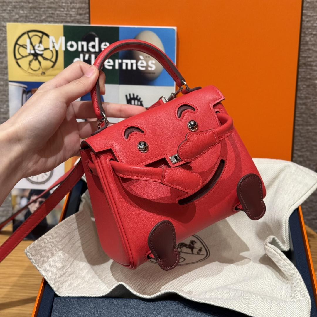 Hermès Kelly doll 16cm (Blue Glacier)