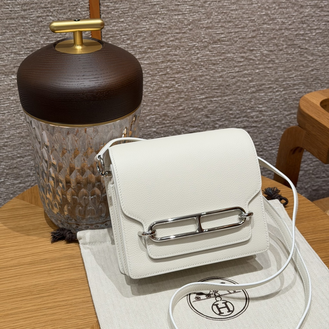 Hermès Kelly 20 Epsom White