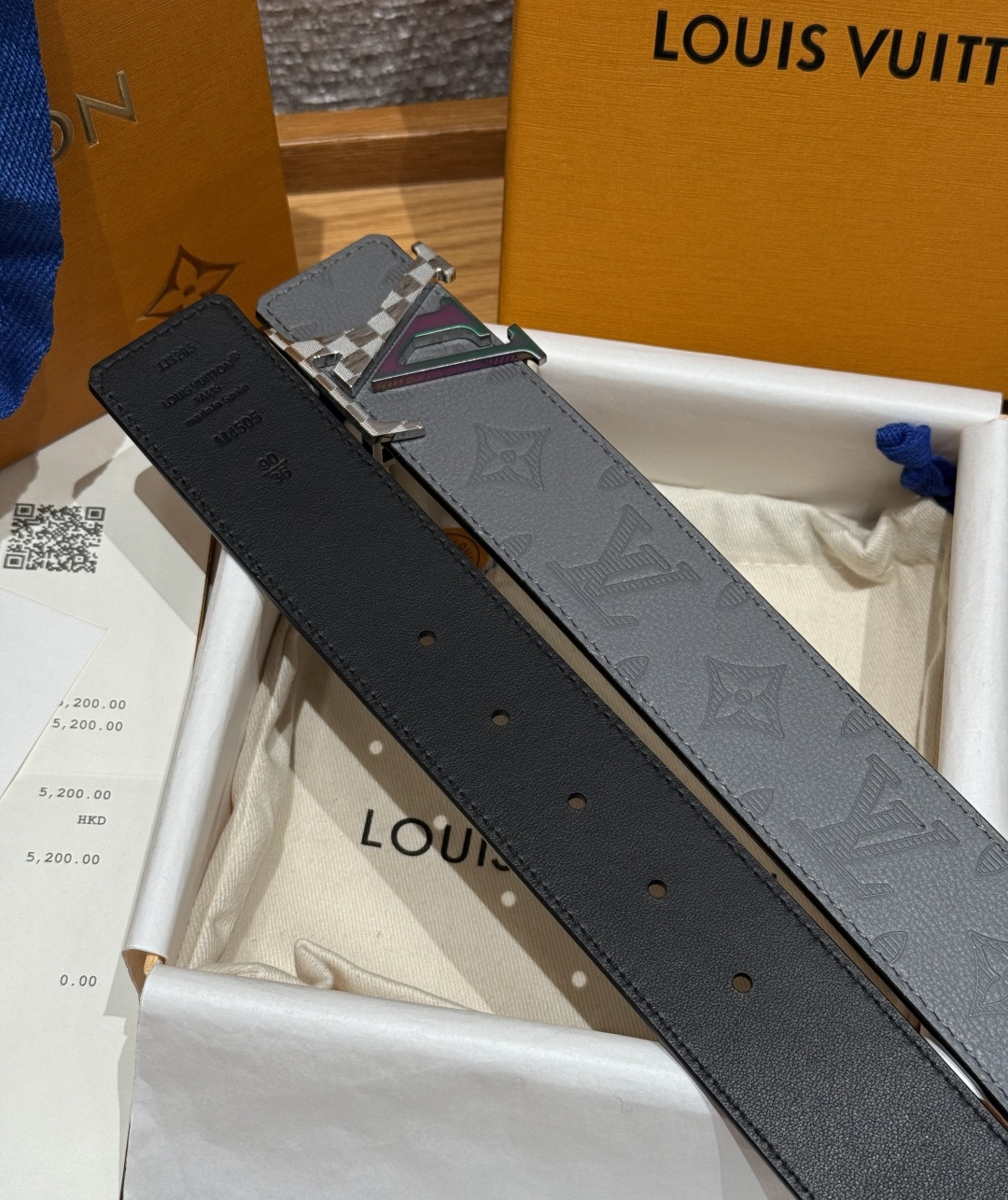 루이비통 피라미드 40mm 리버시블 벨트 상세 이미지 4