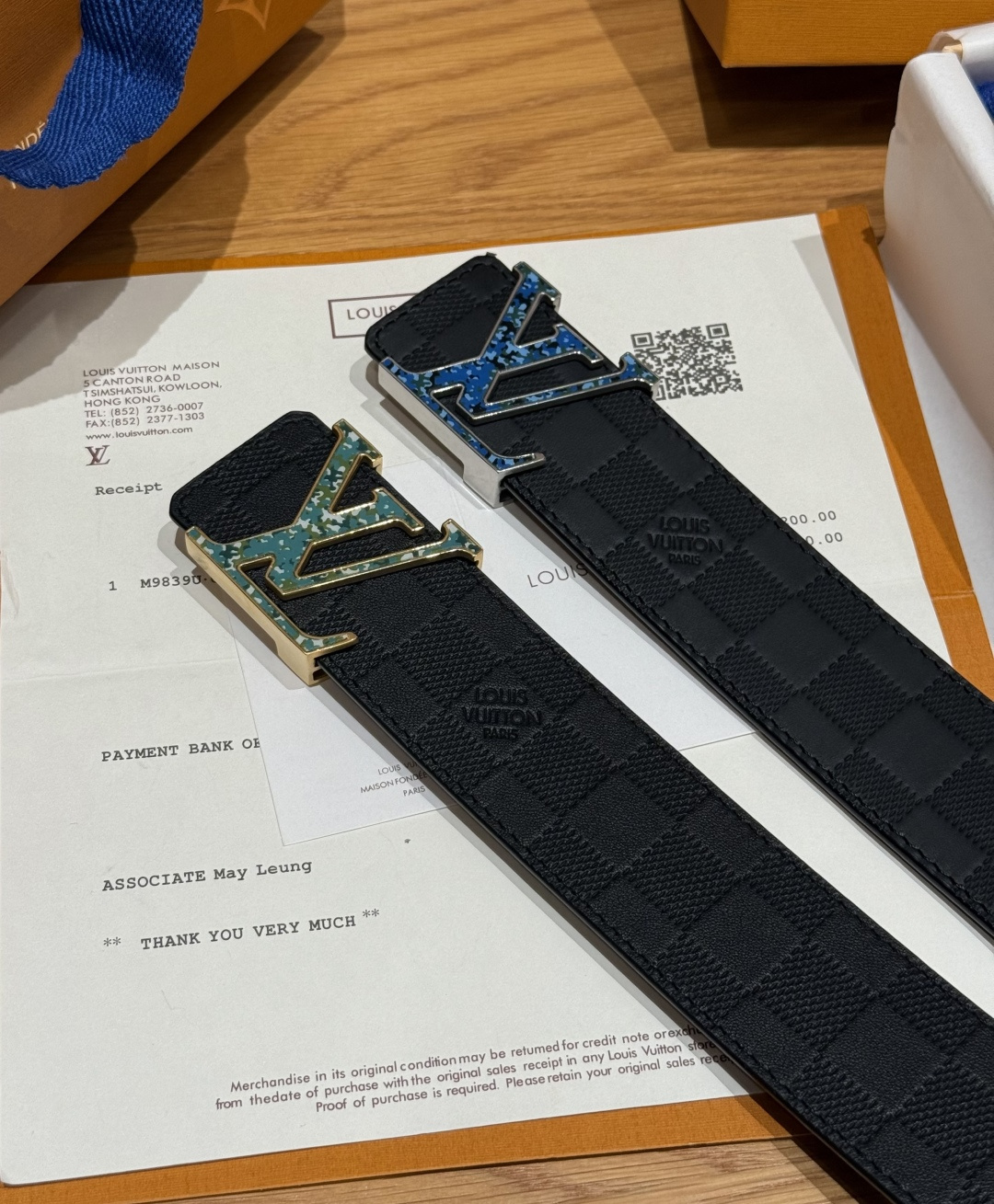 루이비통 클래식 엠보싱 벨트 40mm 상세 이미지 4