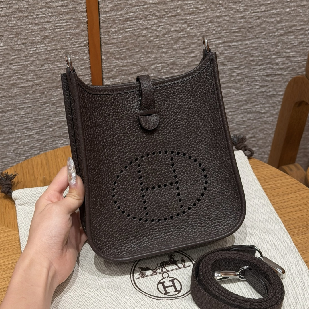 Hermès Evelyne 16cm (Chocolate)