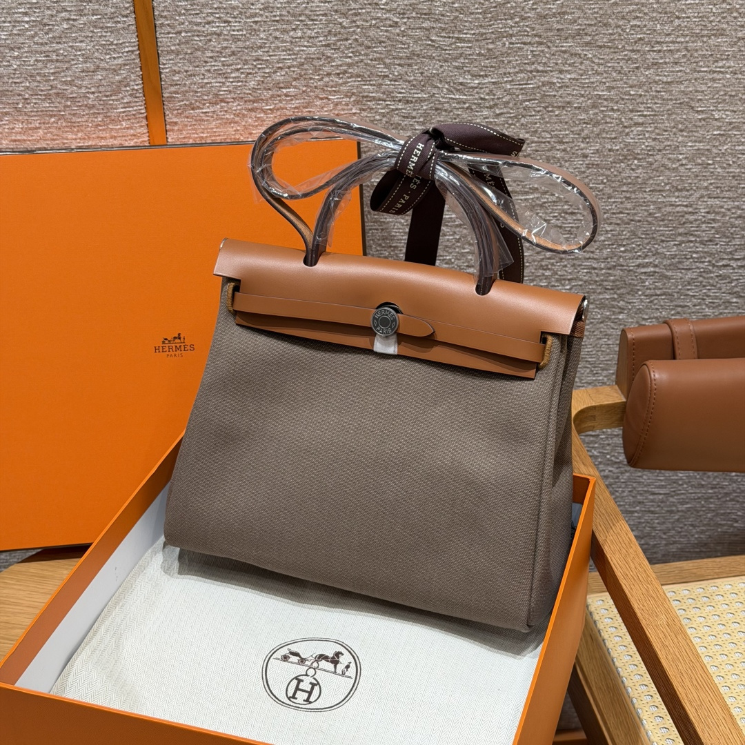 Hermès Herbag 31cm (Etoupe)
