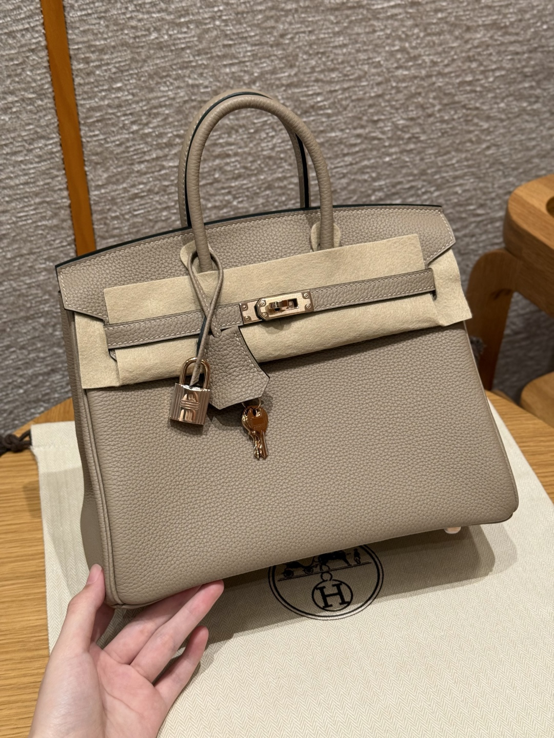 Hermès Birkin 25cm (Gris Tourterlle)