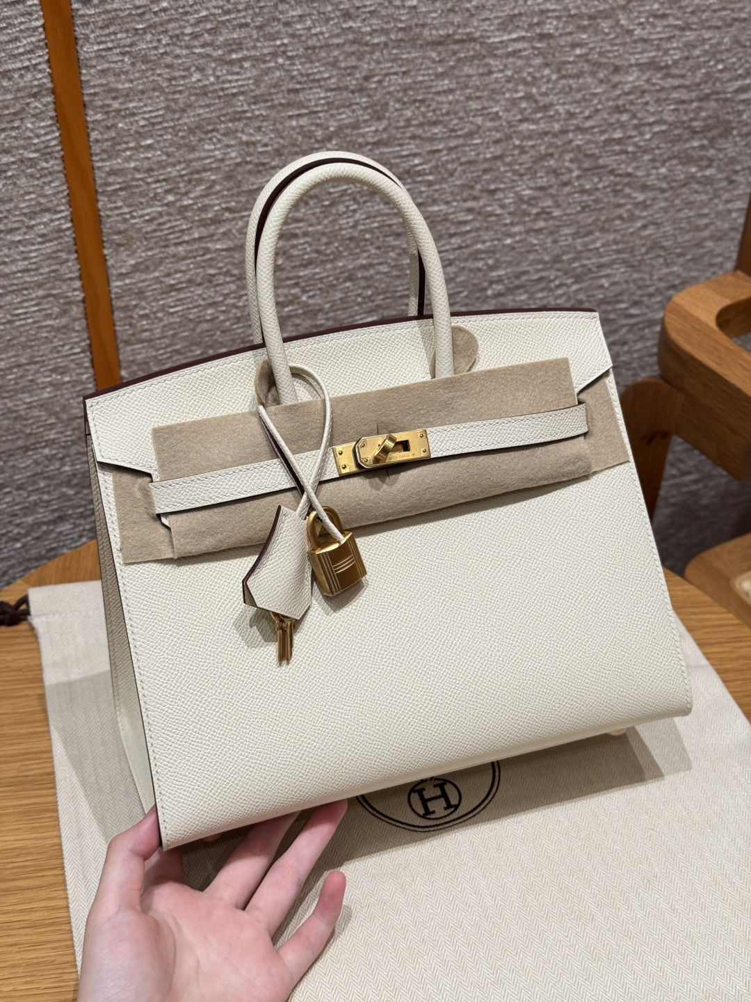 Hermès Birkin 25cm (nata)