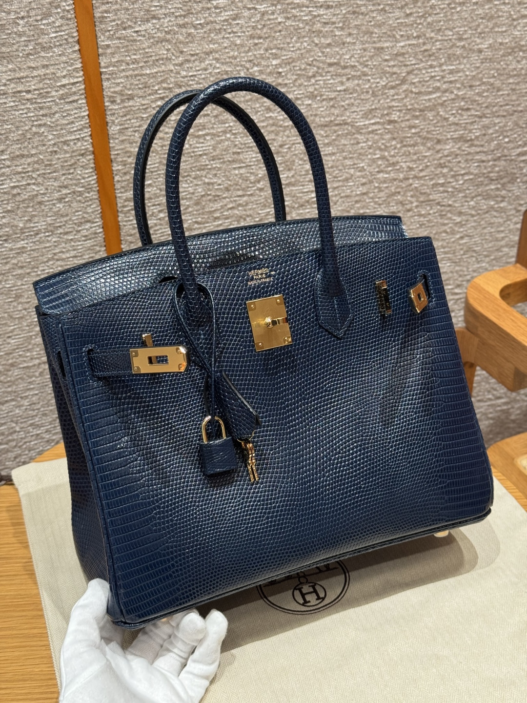 Hermès Birkin 30cm (Blue Presse)