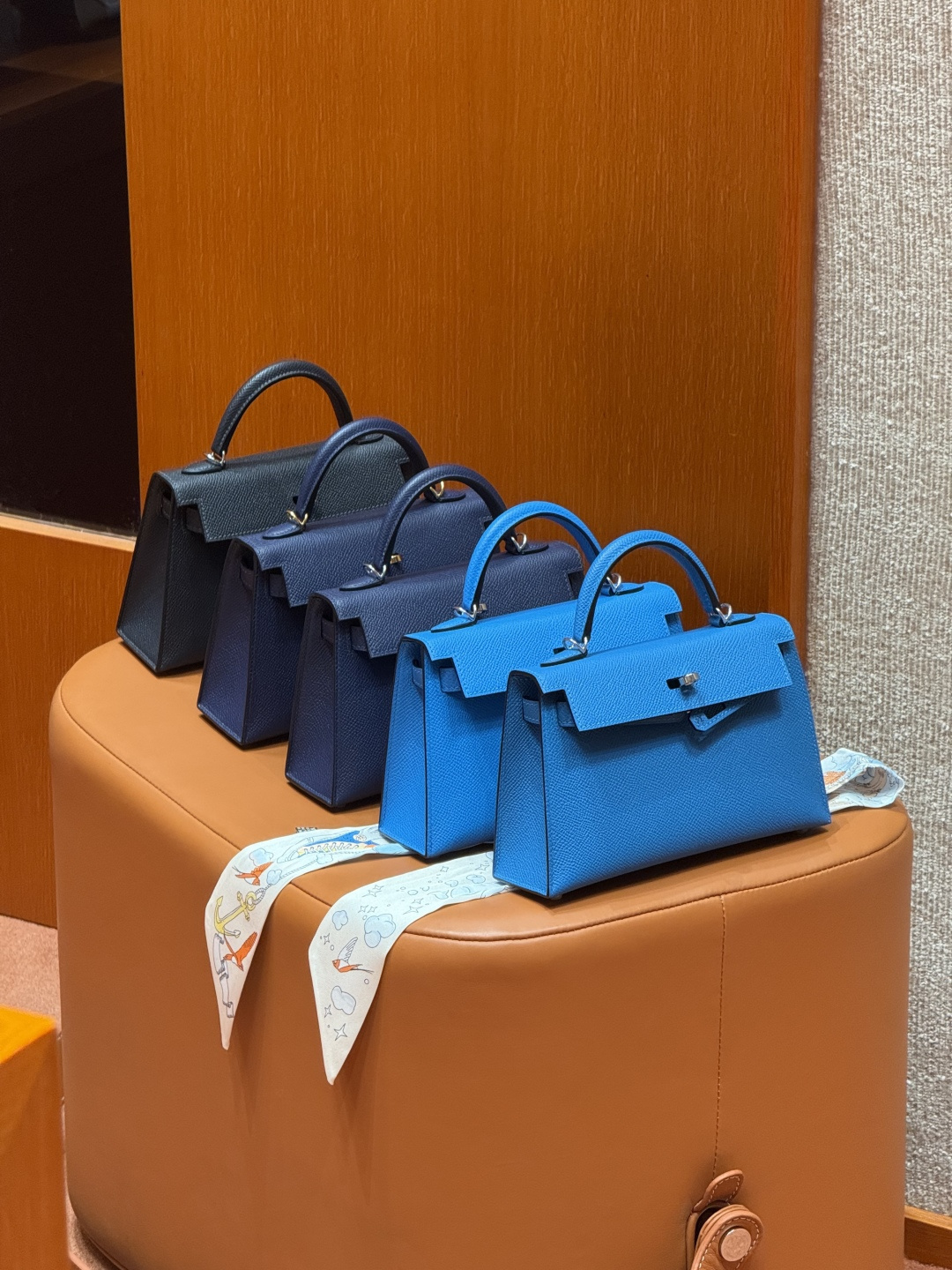 Hermès mini kelly 2 19cm (2Z/Blue nuit-)