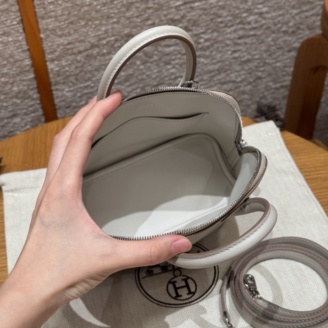 Hermès Mini Bolide 18cm (Girs perle)