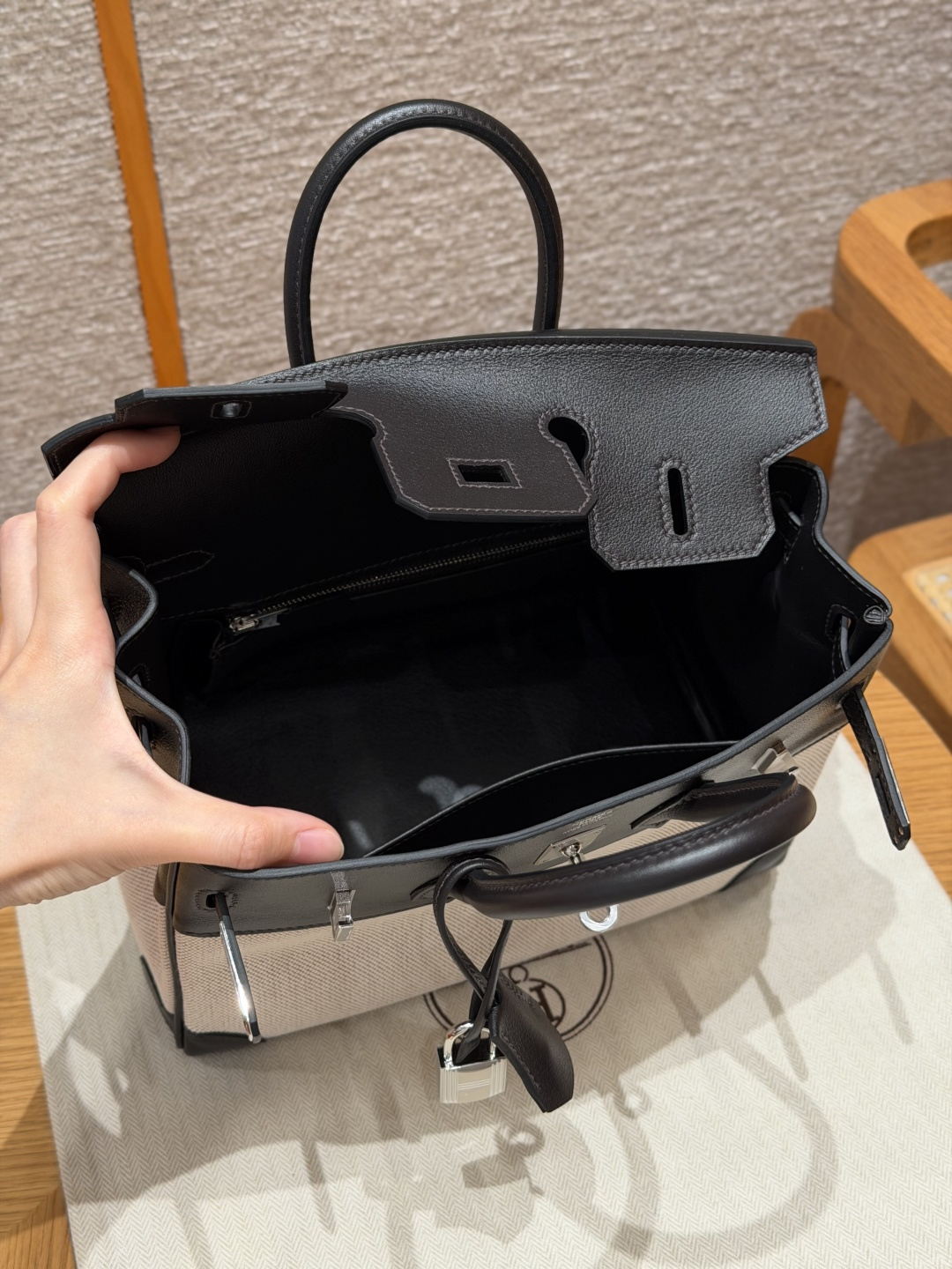 Hermès Birkin Toile H 25cm (Ecorce)