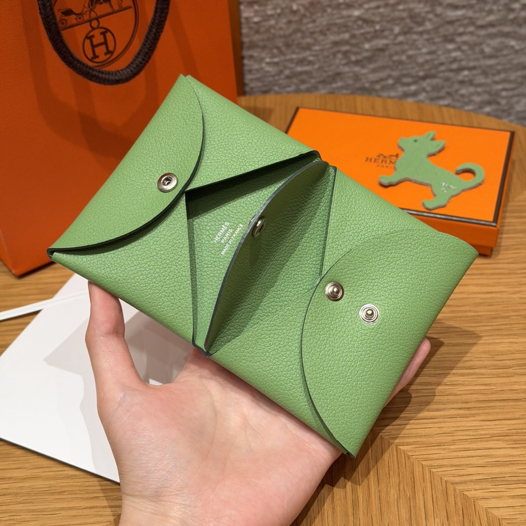 Hermès Calvin duo 7cm (Vert Criquent)