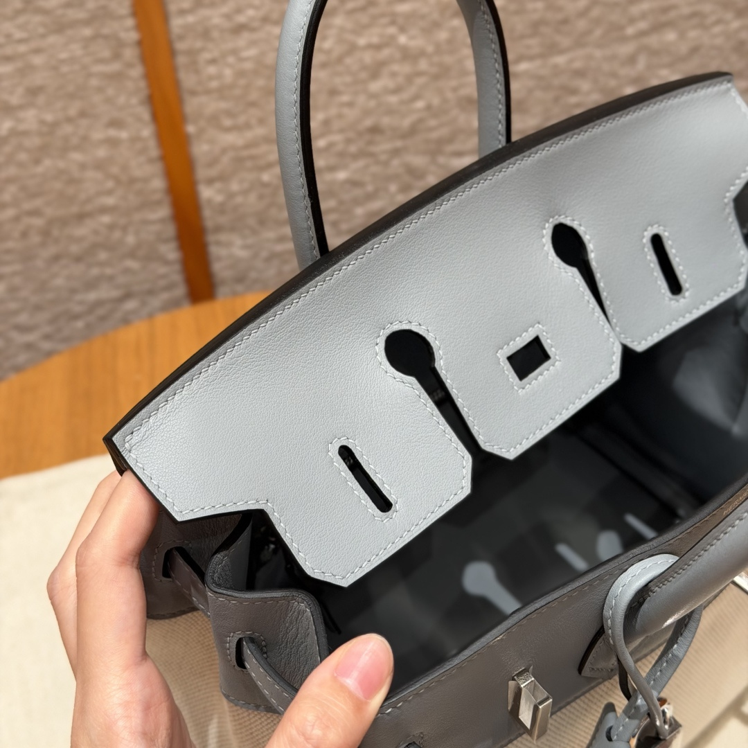 Hermès Birkin Toile H 25cm (Blue Glacier)