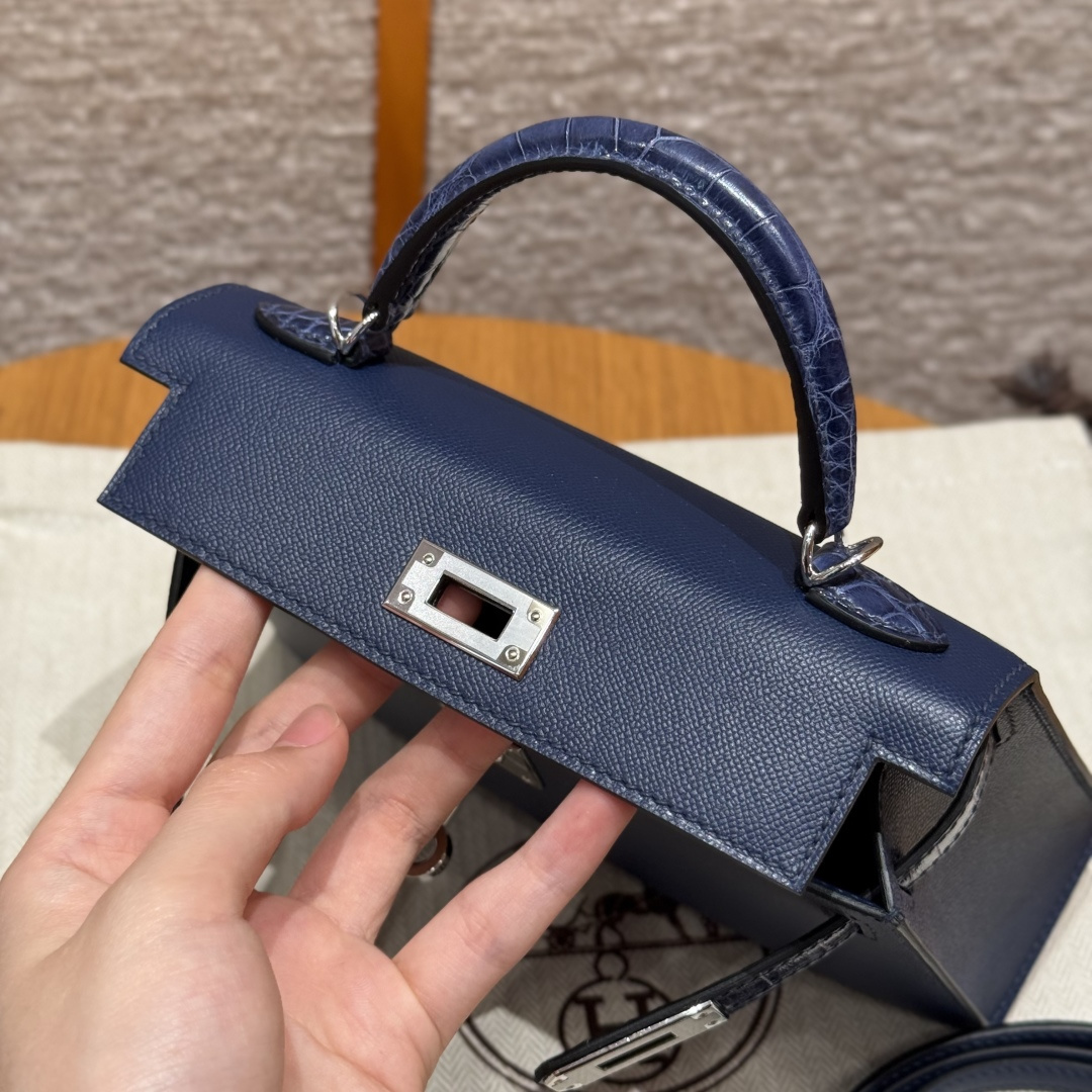 Hermès Kelly Mini 2 19cm (Blue saphir)