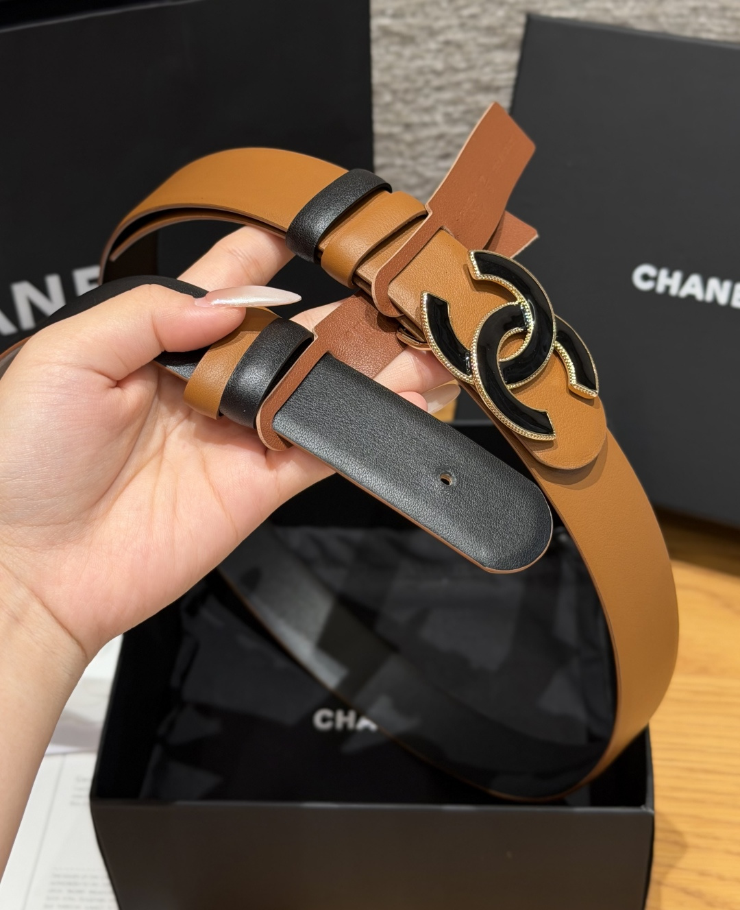 -香家✨双面小牛皮扣腰带系列 Ceinture 30 mm Réversible en Cuir de 