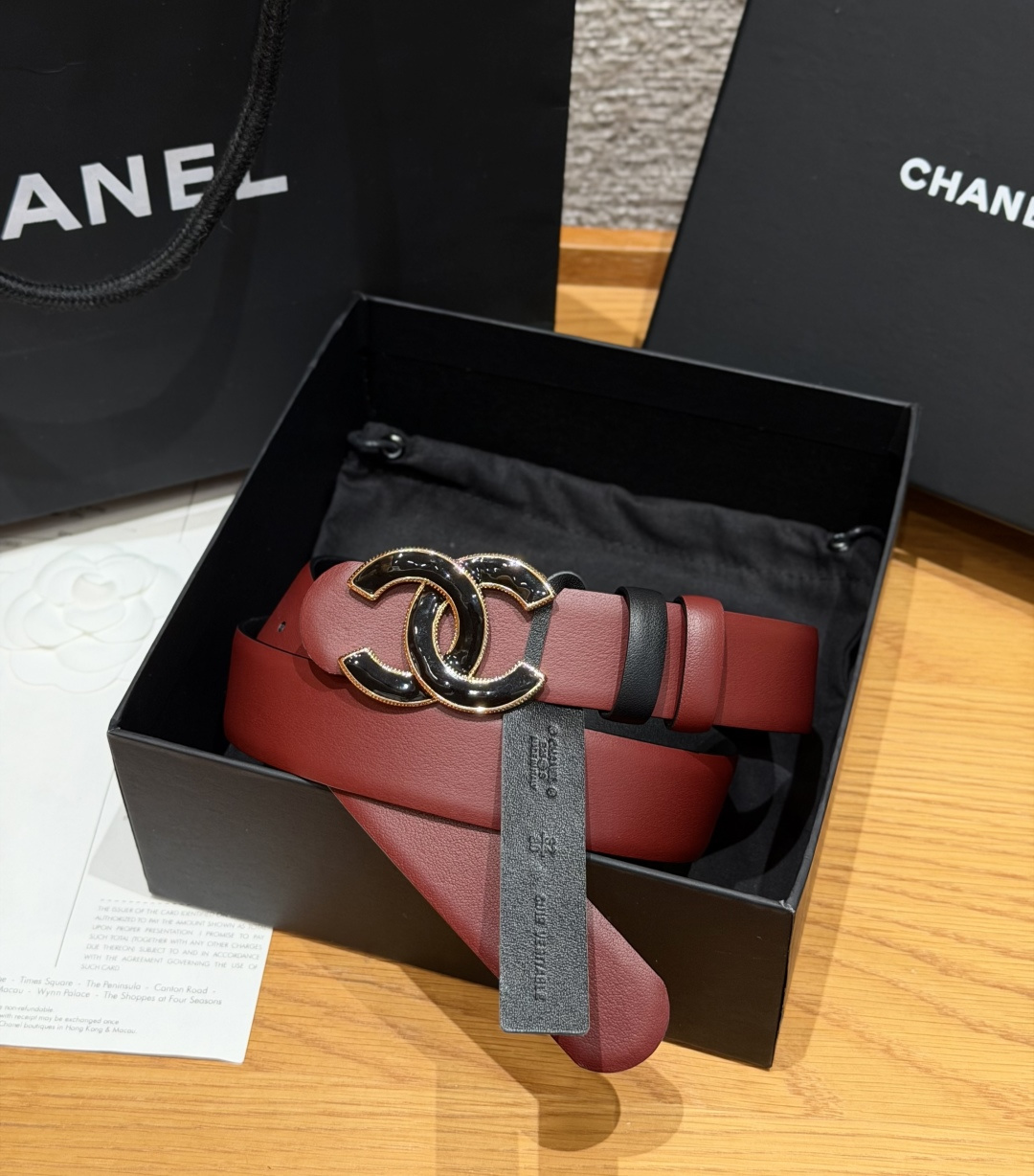 -香家✨双面小牛皮扣腰带系列 Ceinture 30 mm Réversible en Cuir de -香家✨双面小牛皮扣腰带系列 Ceinture 30 mm Réversible en Cuir de