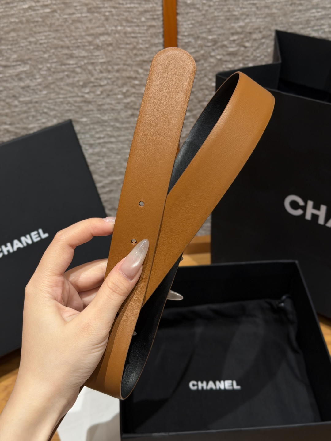 -香家✨双面小牛皮扣腰带系列 Ceinture 30 mm Réversible en Cuir de 