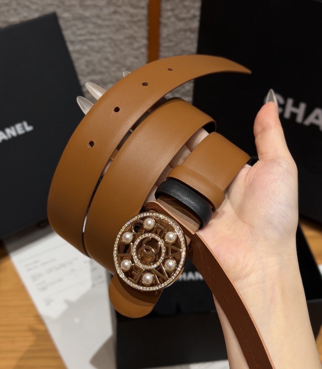 -香家✨双面小牛皮扣腰带系列 Ceinture 30 mm Réversible en Cuir de 