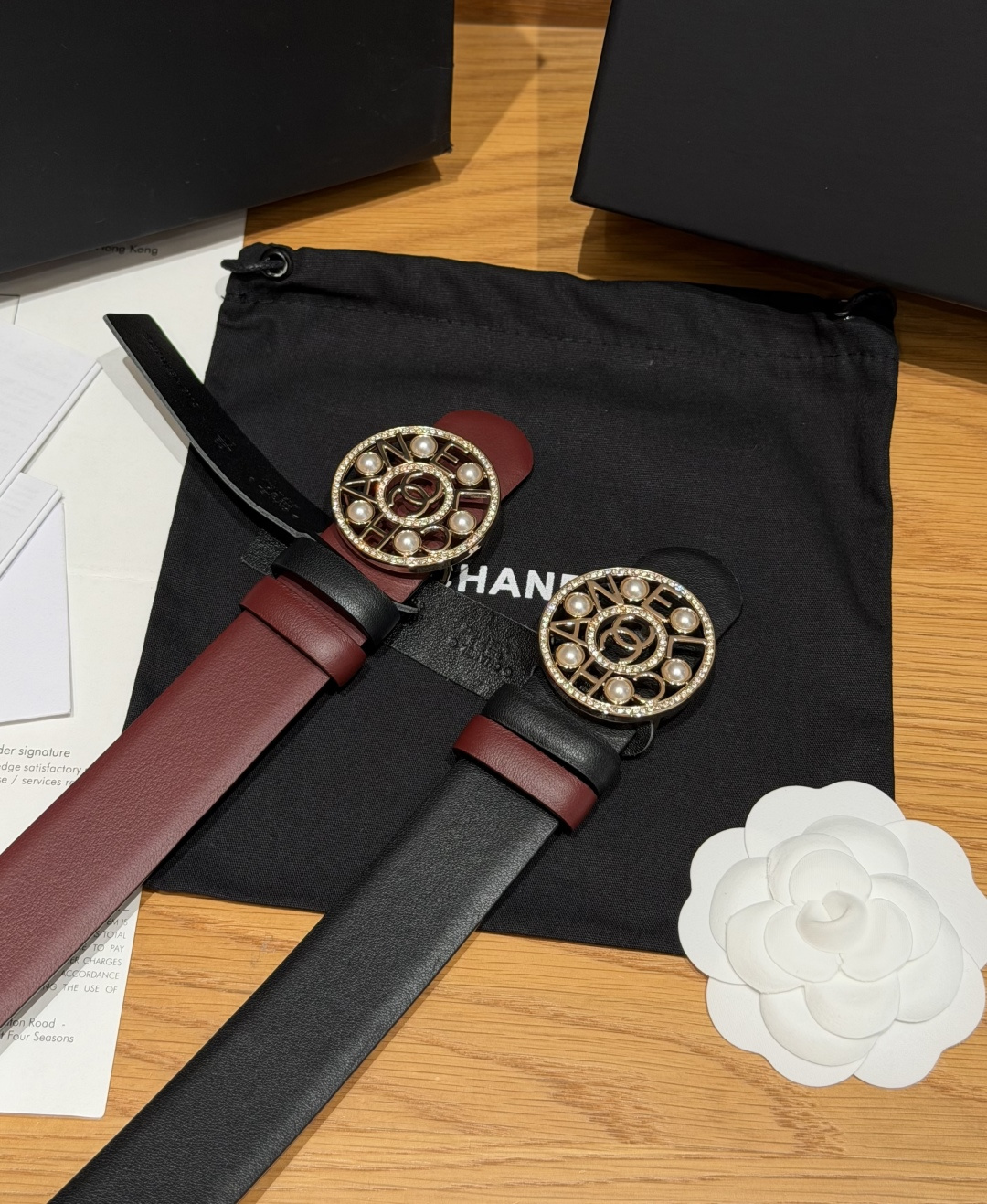 -香家✨双面小牛皮扣腰带系列 Ceinture 30 mm Réversible en Cuir de 
