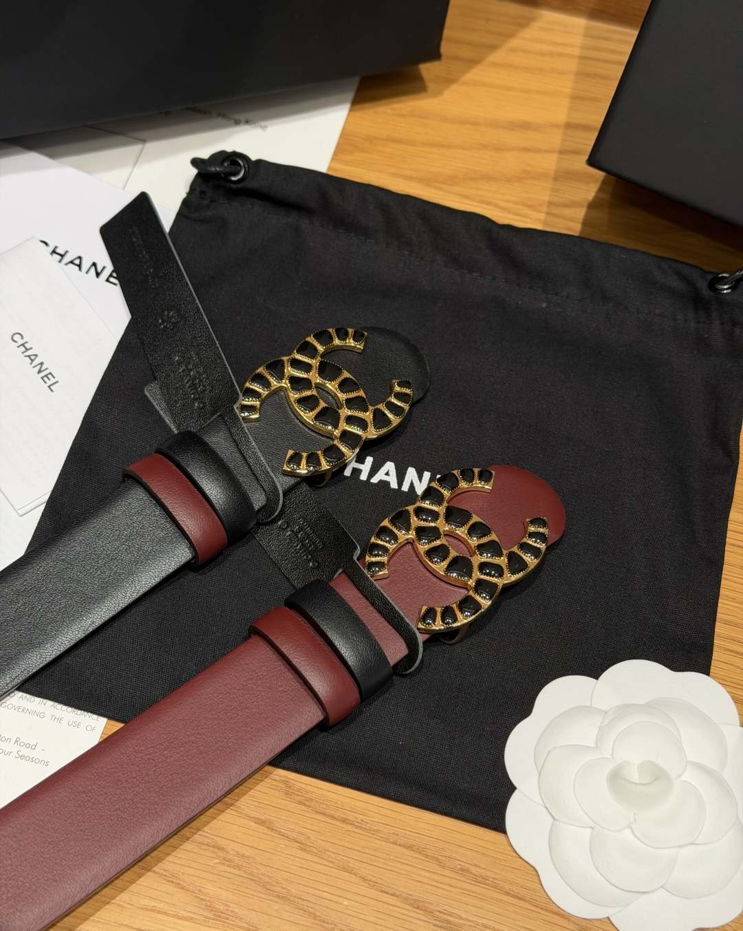 -香家✨双面小牛皮扣腰带系列 Ceinture 30 mm Réversible en Cuir de 