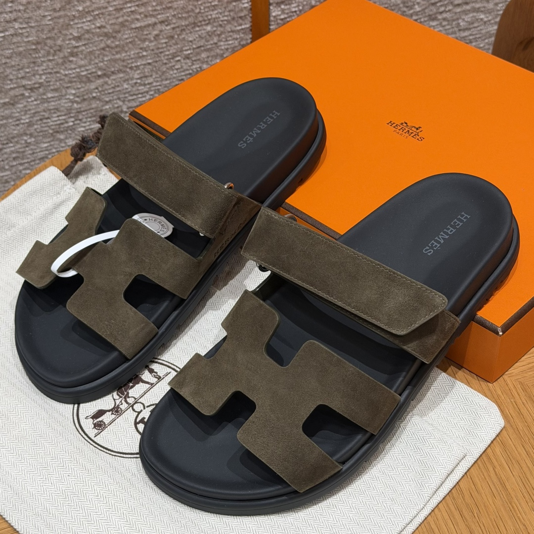HERMES Chyper サンダル ビーチサンダル レディース 春秋用 ファッション クラシック
