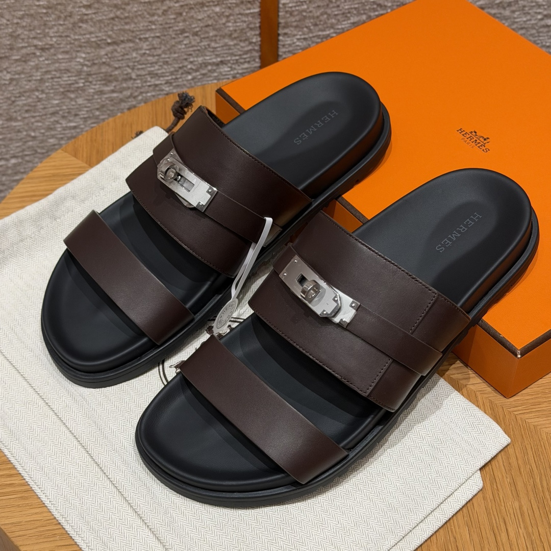 HERMES Jackson サンダル メンズ 春秋用 ファッションクラシック