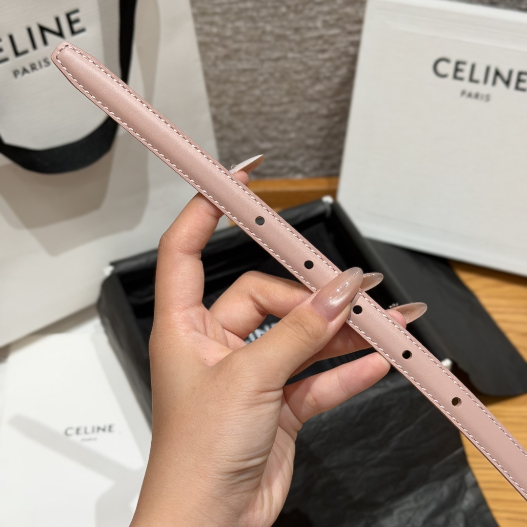 셀린느 MAISON 13mm 골드 버클 슬림 벨트 상세 이미지 9