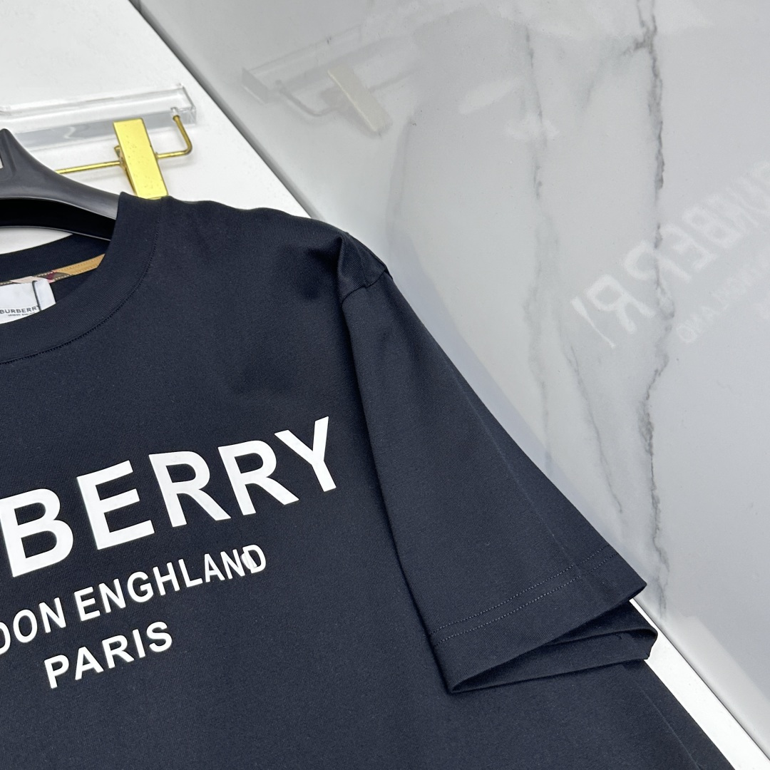 🆕Burberry巴宝莉 2026春夏新款短袖 官网同款T恤 双纱纯棉面料 多元化搭配 是眼下时尚前沿的