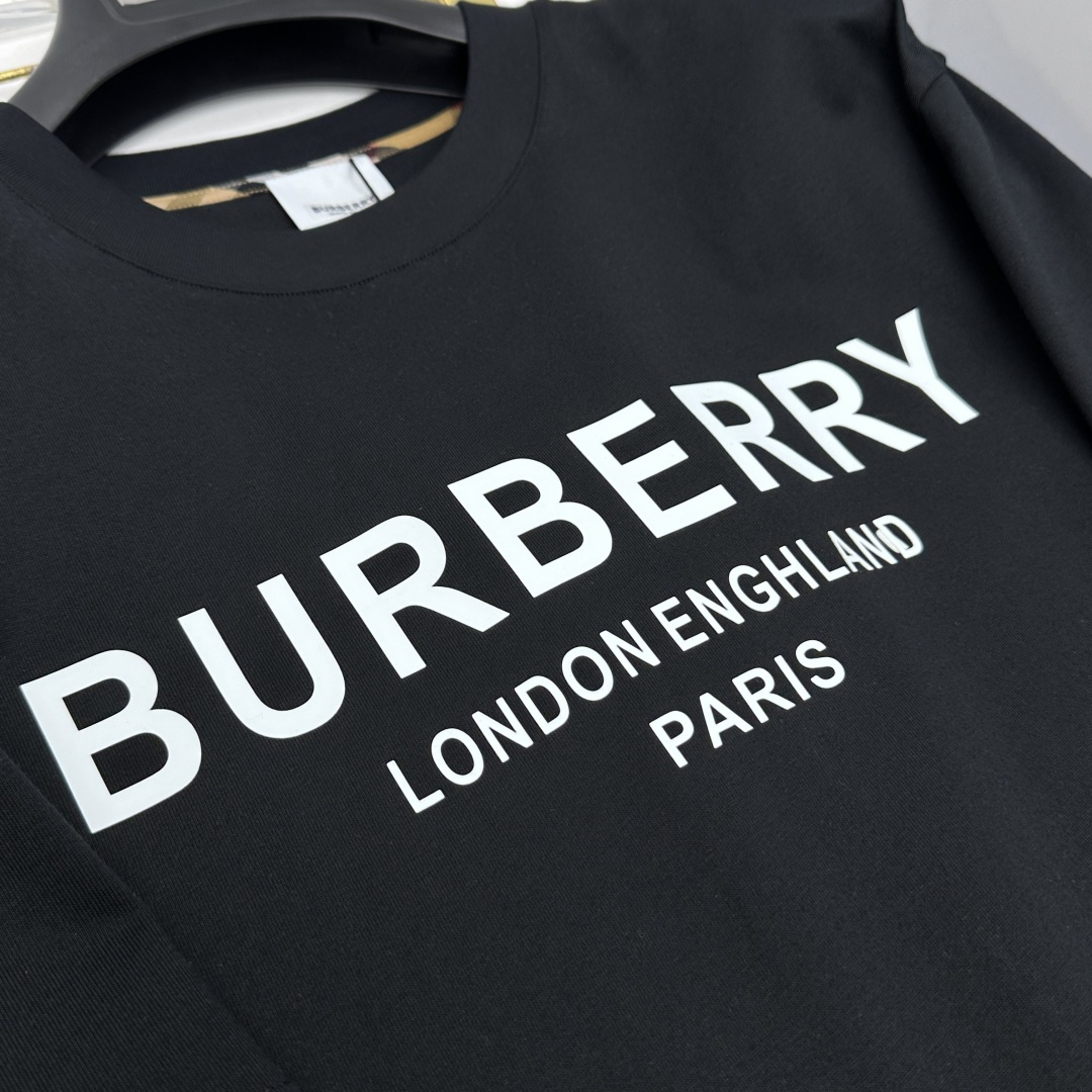 🆕Burberry巴宝莉 2026春夏新款短袖 官网同款T恤 双纱纯棉面料 多元化搭配 是眼下时尚前沿的