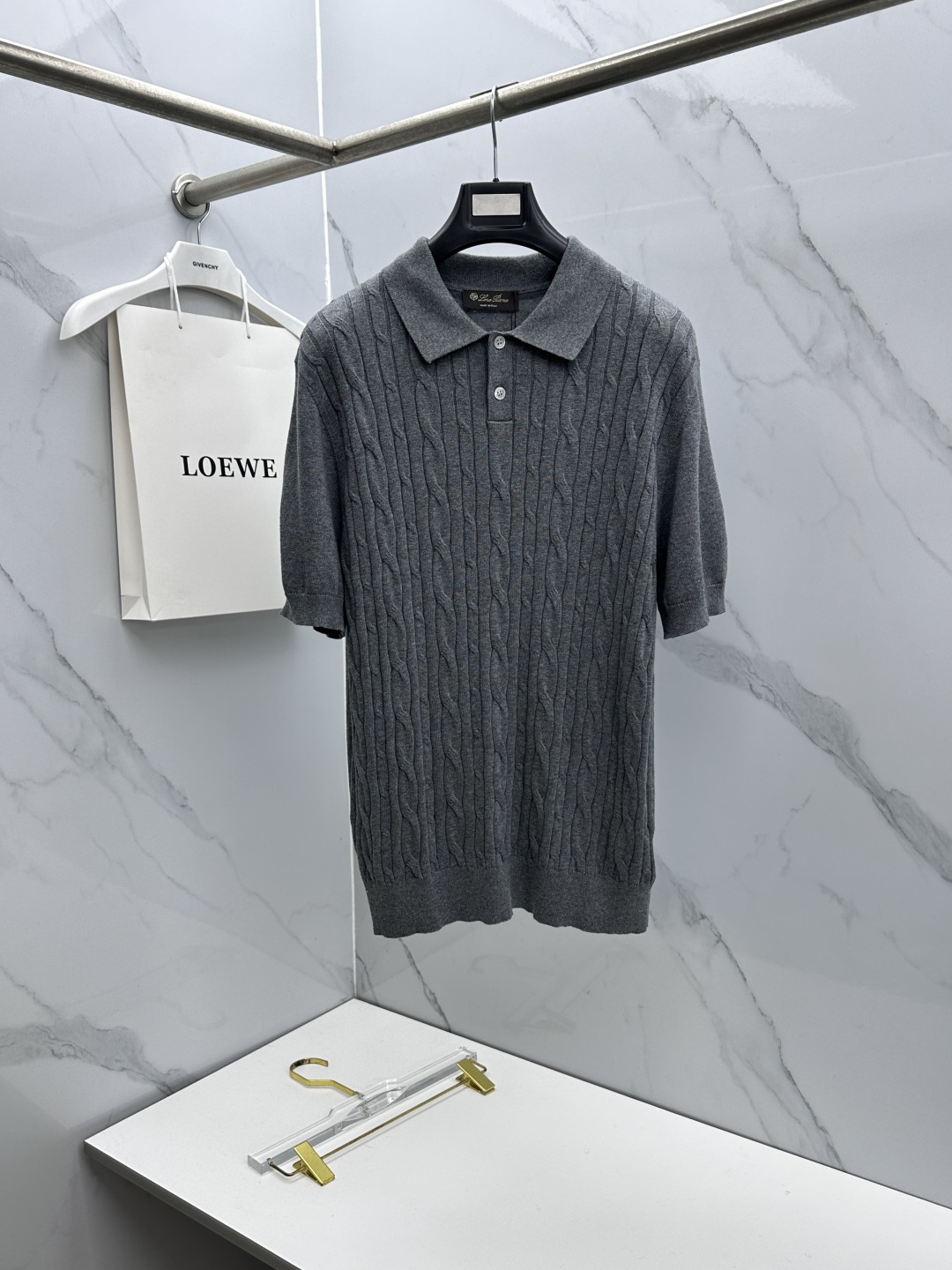 🆕loro Piana 1946ss夏季新品男士针织翻领短袖衫！独家首发 采用纤维超细与高弹的伊力特纱线