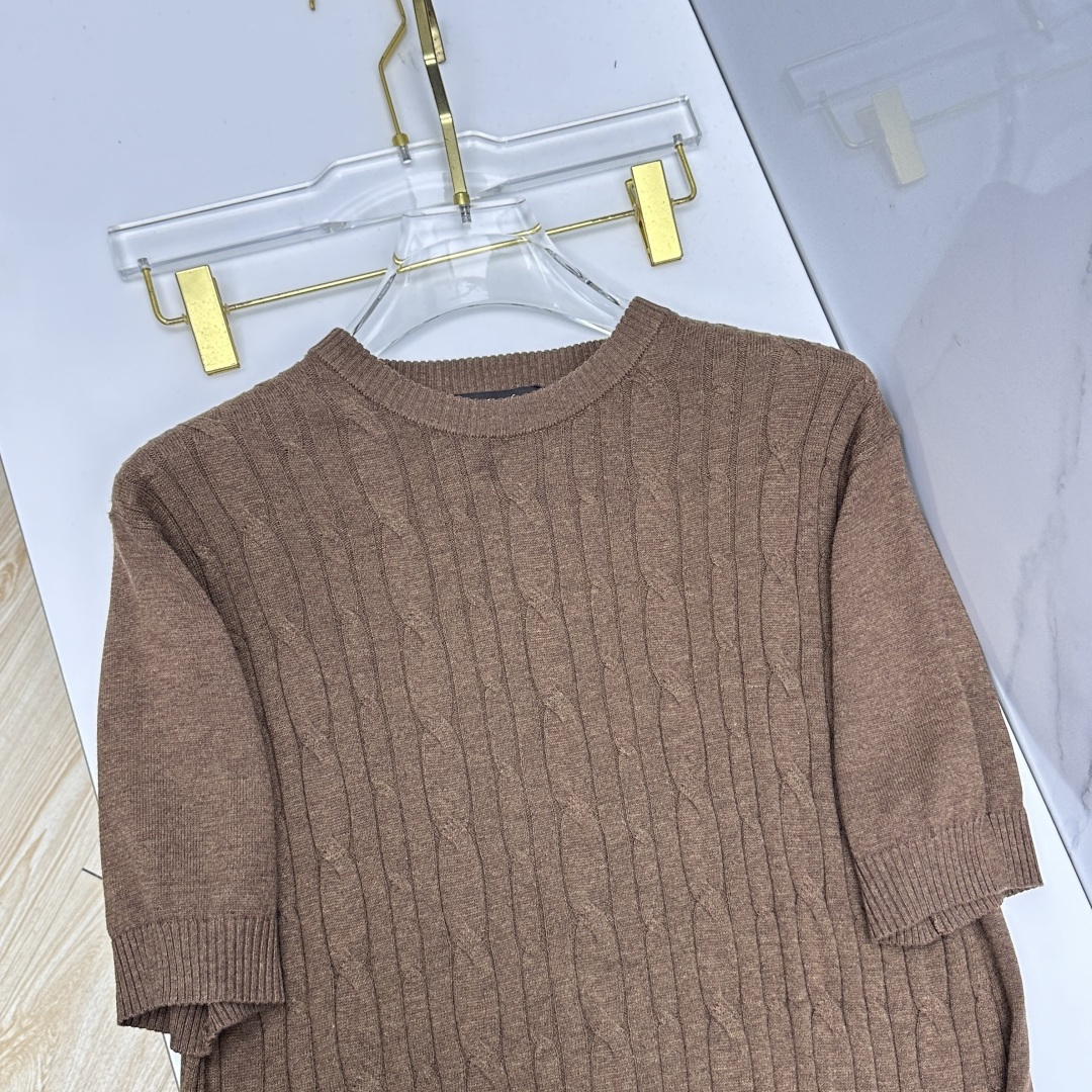 🆕loro Piana 1946ss夏季新品男士针织圆领短袖衫！独家首发 采用纤维超细与高弹的伊力特纱线