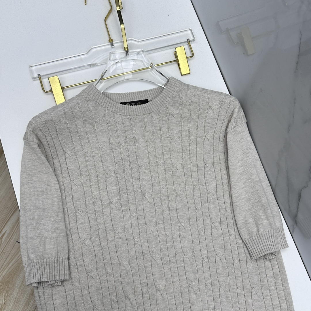 🆕loro Piana 1946ss夏季新品男士针织圆领短袖衫！独家首发 采用纤维超细与高弹的伊力特纱线