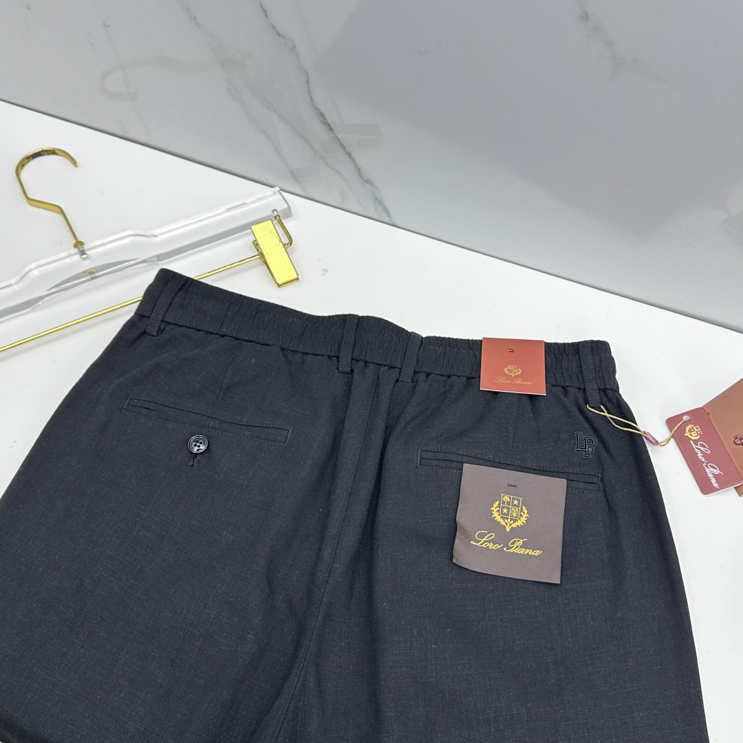 🆕loro Piana 春夏新品棉麻休闲西裤，官网同步发售，裤身工艺设计，客供辅料、高定棉麻面料，柔软丝