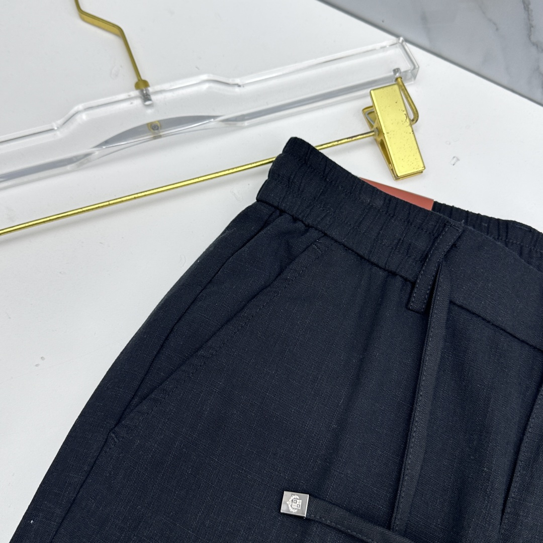 🆕loro Piana 春夏新品棉麻休闲西裤，官网同步发售，裤身工艺设计，客供辅料、高定棉麻面料，柔软丝
