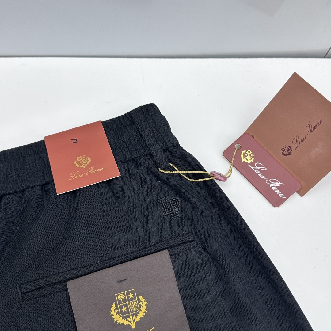 🆕loro Piana 春夏新品棉麻休闲西裤，官网同步发售，裤身工艺设计，客供辅料、高定棉麻面料，柔软丝