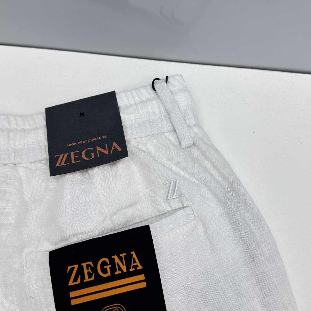 🆕zEGNA杰尼亚 春夏新品棉麻休闲西裤，官网同步发售，裤身工艺设计，客供辅料、高定棉麻面料，柔软丝滑，