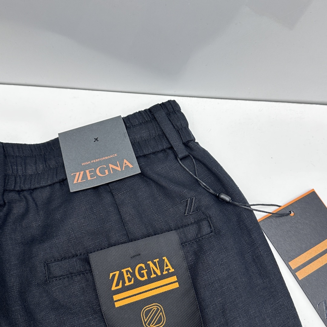 🆕zEGNA杰尼亚 春夏新品棉麻休闲西裤，官网同步发售，裤身工艺设计，客供辅料、高定棉麻面料，柔软丝滑，