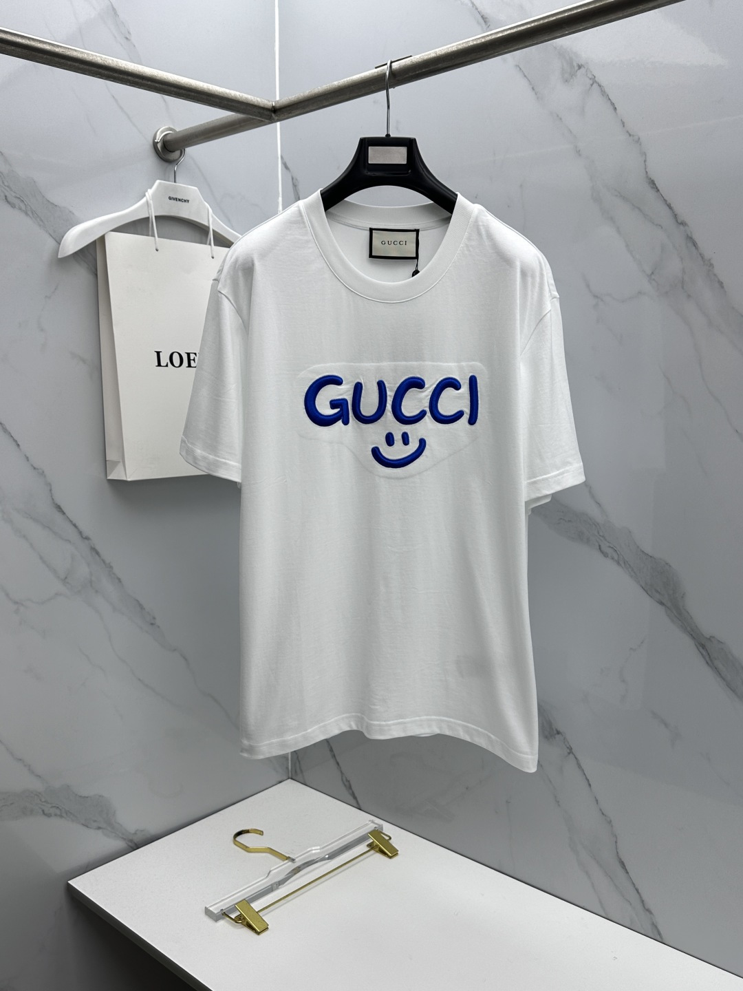 🆕Gucci古驰 新款首发专柜最新款短袖圆领T恤 高端订制 胸前logo设计 高定面料.手感柔软.穿着舒