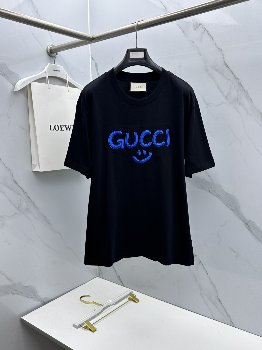 🆕Gucci古驰 新款首发专柜最新款短袖圆领T恤 高端订制 胸前logo设计 高定面料.手感柔软.穿着舒