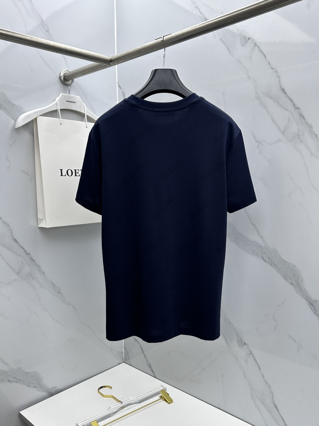 🆕loro Piana 新款首发专柜最新款短袖圆领T恤 高端订制 胸前logo设计 满印提花 高定丝光面
