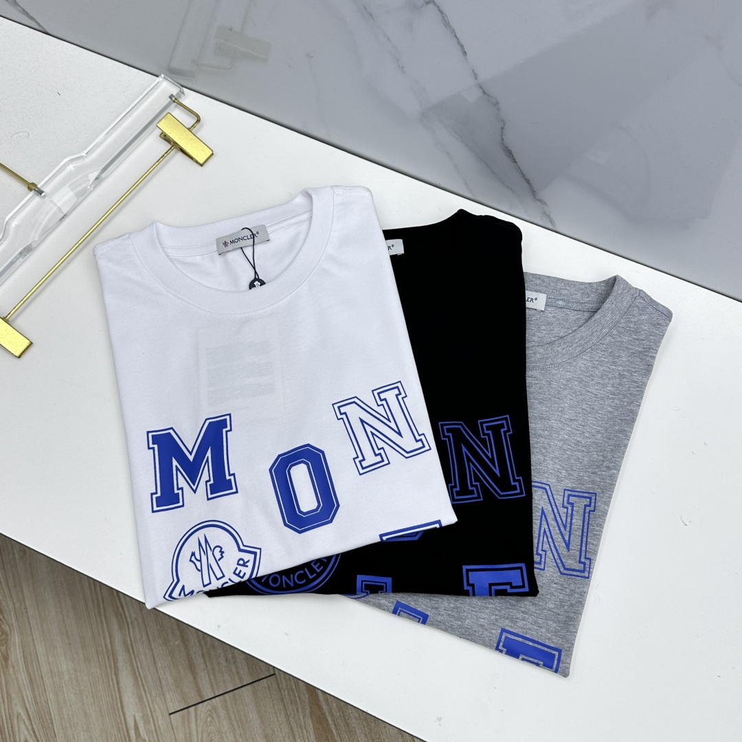 🆕Moncler蒙口 2026春夏新款印花短袖 官网同款T恤，双纱纯棉面料 多元化搭配 迎合眼下时尚前沿