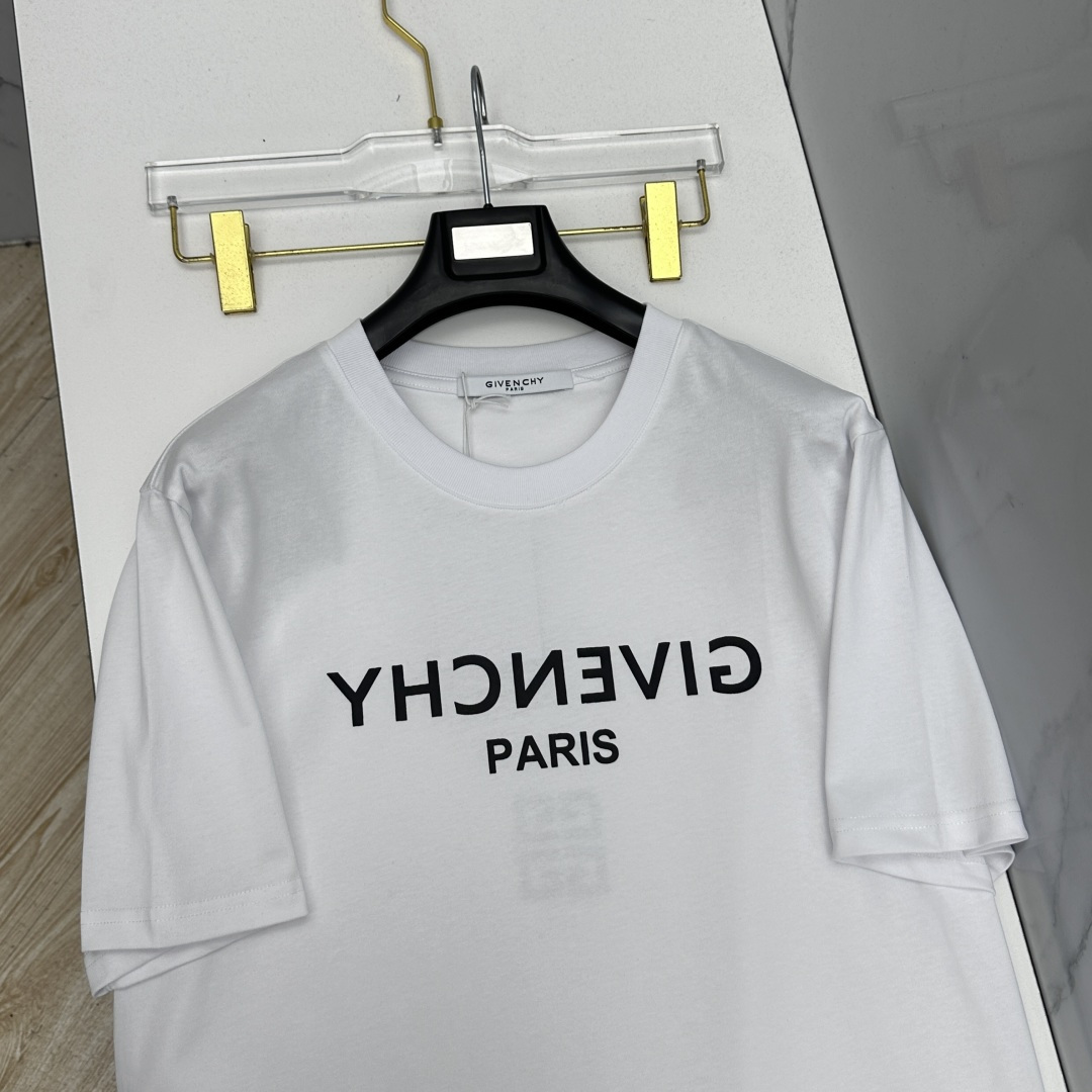 🆕Givenchy纪梵希 2026春夏新款短袖 官网同款T恤，前后logo印花，双纱纯棉面料 多元化搭配