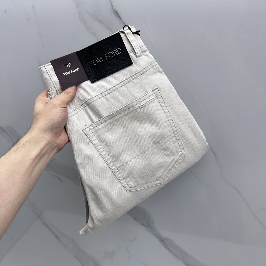 🆕TOM FORD 春夏新品休闲五袋西裤，官网同步发售，裤身工艺设计，客供辅料、面料定制，柔软丝滑，代工